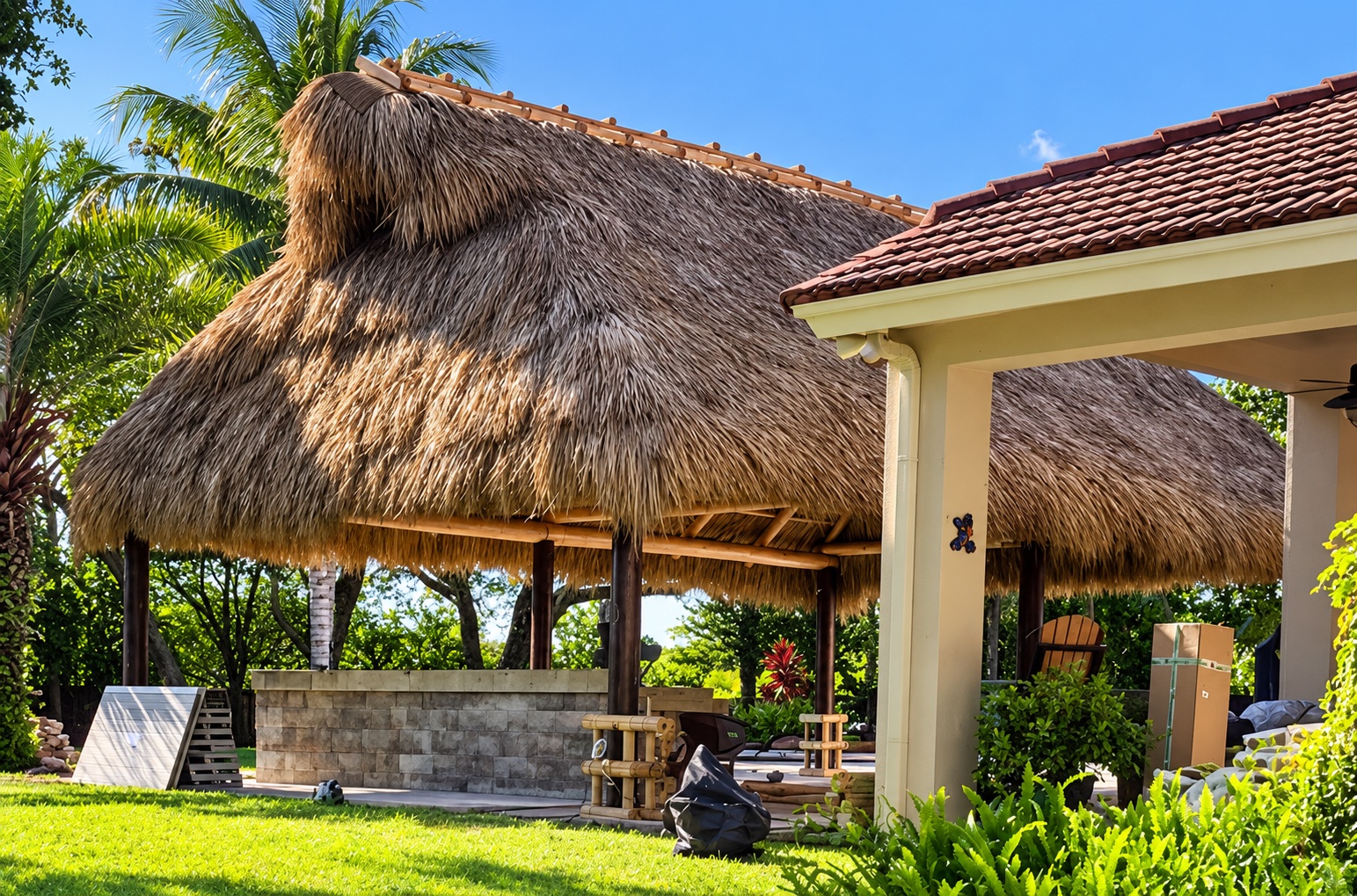 Tiki Hut Maintenance